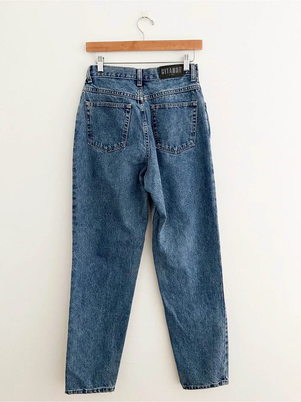 Vintage Gitano Jeans Women's Size 6 High Rise 100% Cotton Mom Jeans 90s Tapered